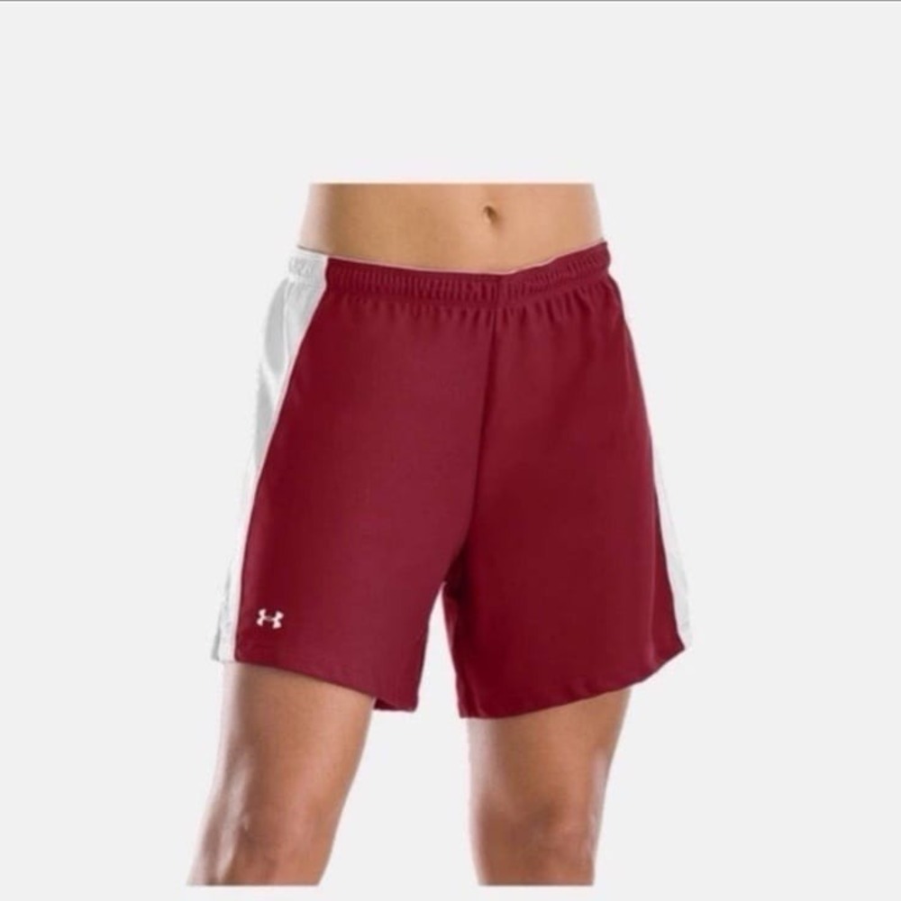 Under Armour Womens Attack Athletic Running Shorts 5in Crimson Red XL NWT